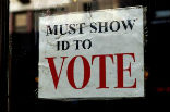 The U.S. Supreme Court has backed a 2013 Texas law that requires voters to show ID before they submit a vote. Image of The U.S. Supreme Court has backed a 2013 Texas law that requires voters to show ID before they submit a vote.