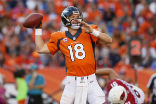 Peyton Manning broke the NFL's record for career touchdown passes, with 509, during the October 19 game against the 49ers. Image of Peyton Manning broke the NFL's record for career touchdown passes, with 509, during the October 19 game against the 49ers.