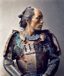 A photograph of a Japanese samurai taken in 1881. Image of A photograph of a Japanese samurai taken in 1881.