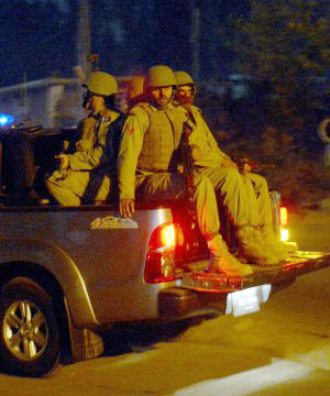 The Afghanistan military sweeps the streets following the deadly attack on the Peshawar school. The Afghanistan military sweeps the streets following the deadly attack on the Peshawar school.