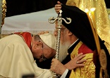 I pray that this prophetic action of Pope Francis - humbly seeking the blessing of Patriarch Bartholomew - hastens the healing of the divisions which separate the Church of Jesus Christ. I believe it shook the gates of hell. May it now release the power of the Holy Spirit and unleash a new missionary age of the Church. Image of I pray that this prophetic action of Pope Francis - humbly seeking the blessing of Patriarch Bartholomew - hastens the healing of the divisions which separate the Church of Jesus Christ. I believe it shook the gates of hell. May it now release the power of the Holy Spirit and unleash a new missionary age of the Church.