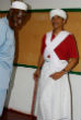 Obama in Muslim garb. Image of Obama in Muslim garb.