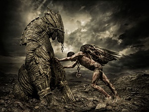 Most of us are familiar with the story of the Trojan Horse used by Greek soldiers to take the City of Troy. After a multi-year, unsuccessful effort to take the City, the Greeks pretended to retreat. However, Greek soldiers had left behind a large wooden horse. The Trojans found what they thought were spoils of battle, a large wooden horse. They decided to pull it into the City as a trophy of their victory. Hidden inside were an elite group of soldiers. As soon as the crowds gathered to celebrate the victory, they came out of the horse and destroyed the City from the inside. Most of us are familiar with the story of the Trojan Horse used by Greek soldiers to take the City of Troy. After a multi-year, unsuccessful effort to take the City, the Greeks pretended to retreat. However, Greek soldiers had left behind a large wooden horse. The Trojans found what they thought were spoils of battle, a large wooden horse. They decided to pull it into the City as a trophy of their victory. Hidden inside were an elite group of soldiers. As soon as the crowds gathered to celebrate the victory, they came out of the horse and destroyed the City from the inside.