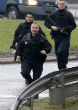 Police storm the locations of terrorist brothers and their accomplice Friday morning after hostages were taken in. Image of Police storm the locations of terrorist brothers and their accomplice Friday morning after hostages were taken in.