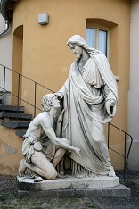 It happened that there was a man full of leprosy in one of the towns where Jesus was; and when he saw Jesus, he fell prostrate, pleaded with him, and said - Lord, if you wish, you can make me clean. Image of It happened that there was a man full of leprosy in one of the towns where Jesus was; and when he saw Jesus, he fell prostrate, pleaded with him, and said - Lord, if you wish, you can make me clean.