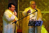 Pope Francis preaches the Good News in Tacloban, Philippines. Image of Pope Francis preaches the Good News in Tacloban, Philippines.