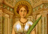 The virgin and martyr of the early Church, St. Agatha, reminds us to strive to practice chastity by avoiding even the smallest near occasions of sin. Image of The virgin and martyr of the early Church, St. Agatha, reminds us to strive to practice chastity by avoiding even the smallest near occasions of sin.