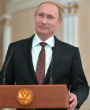 Russian President Vladimir Putin is playing the western world like a fiddle. Image of Russian President Vladimir Putin is playing the western world like a fiddle.
