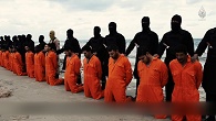 The Christian Martyrs about to be executed by evil Islamist terrorists because of their profession of faith in Jesus Christ. Image of The Christian Martyrs about to be executed by evil Islamist terrorists because of their profession of faith in Jesus Christ.