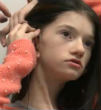 14-year-old Maggie was born completely deaf. Image of 14-year-old Maggie was born completely deaf.