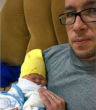 Samuel Forrest and his newborn son were abandoned by the mother a week after birth. Image of Samuel Forrest and his newborn son were abandoned by the mother a week after birth.