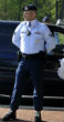 Air Force gate guards stationed at a base in Georgia were temporarily banned from using the phrase Image of Air Force gate guards stationed at a base in Georgia were temporarily banned from using the phrase