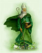 Saint Patrick used the three-leaf clover to spread the message of the Father, the Son and the Holy Ghost. Image of Saint Patrick used the three-leaf clover to spread the message of the Father, the Son and the Holy Ghost.