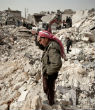 The destruction created by ISIS in Syria is unbelievable. Image of The destruction created by ISIS in Syria is unbelievable.