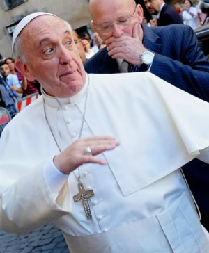 Controversial bare-breasted nun to greet Pope Francis in Naples