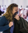 Complete disgust and shock painted the faces of New Yorkers entering the photo exhibit. Image of Complete disgust and shock painted the faces of New Yorkers entering the photo exhibit.