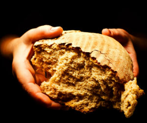 Our Lord uses various literary techniques to emphasize the essence of the Bread of Life discourse in the Gospel of John - that we must eat the literal flesh of Jesus Himself and drink His blood to have eternal life. Our Lord uses various literary techniques to emphasize the essence of the Bread of Life discourse in the Gospel of John - that we must eat the literal flesh of Jesus Himself and drink His blood to have eternal life.
