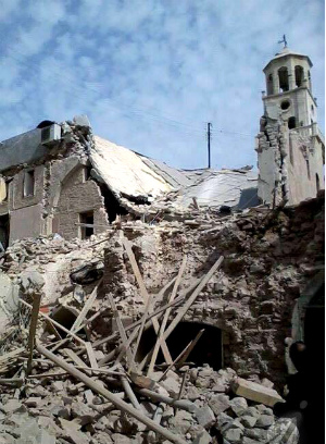 Church destroyed in Syria