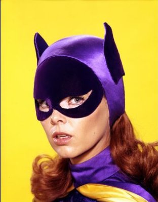 On the 'Batman' TV program, Yvonne Craig had a secret identity - by day, she was Barbara Gordon, mild-mannered librarian and daughter of the police commissioner. When crime reared its head, Craig would become Batgirl in a skintight purple costume. On the 'Batman' TV program, Yvonne Craig had a secret identity - by day, she was Barbara Gordon, mild-mannered librarian and daughter of the police commissioner. When crime reared its head, Craig would become Batgirl in a skintight purple costume.