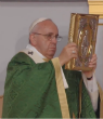 Image of Pope Francis led the final US Mass in Philadelphia.