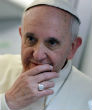 Pope Francis speaks out on the refugee crisis during a radio interview. Image of Pope Francis speaks out on the refugee crisis during a radio interview.