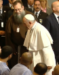 Image of Pope Francis arrived at Curran-Fromhold Correctional Facility, where he delivered a speech and took the time to greet every detainee present.