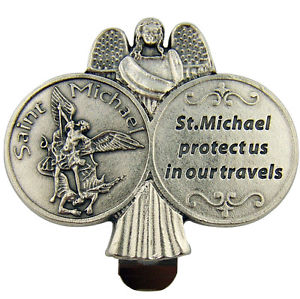St. Michael Guardian Angel Travel Protection Clip (Catholic). St. Michael Guardian Angel Travel Protection Clip (Catholic).