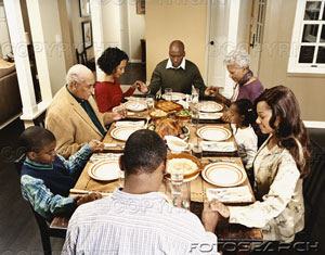 Around tables throughout America, children, grandchildren and great-grandchildren gather with mothers and fathers, Grandpas and Grandmas, extended family, neighbors and friends to thank God and one another. And then, we feast; not only on the food, but even more importantly, on the gift of the love which informs all family relationships and true friendships, the real source of lasting joy, the love of the God who gave us life and liberty. Around tables throughout America, children, grandchildren and great-grandchildren gather with mothers and fathers, Grandpas and Grandmas, extended family, neighbors and friends to thank God and one another. And then, we feast; not only on the food, but even more importantly, on the gift of the love which informs all family relationships and true friendships, the real source of lasting joy, the love of the God who gave us life and liberty.