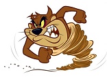 The looney tunes cartoon character called the Tazmanian devil Image of The looney tunes cartoon character called the Tazmanian devil