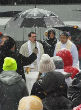 Walk for Life participants celebrated Mass outside at snow altar (Kennedey Mae). Image of Walk for Life participants celebrated Mass outside at snow altar (Kennedey Mae).