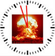 Doomsday Clock is currently set three minutes to 12. Image of Doomsday Clock is currently set three minutes to 12.