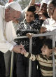 Pope Francis visits Lesbos to speak on behalf of the refugees (Guardian). Image of Pope Francis visits Lesbos to speak on behalf of the refugees (Guardian).