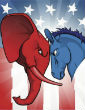 Trump and Clinton lead in the presidential nominee race (shutterstock). Image of Trump and Clinton lead in the presidential nominee race (shutterstock).