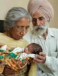 Indian couple has first child in their 70s (YouTube). Image of Indian couple has first child in their 70s (YouTube).