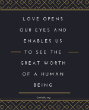 Love opens our eyes Image of Love opens our eyes