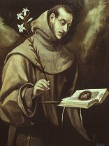 St Anthony of Padua, pray for us. Image of St Anthony of Padua, pray for us.