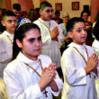 Iraqi refugee children make First Communion (NCRegister). Image of Iraqi refugee children make First Communion (NCRegister).