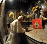 Pope Emeritus Benedict in Prayer Image of Pope Emeritus Benedict in Prayer