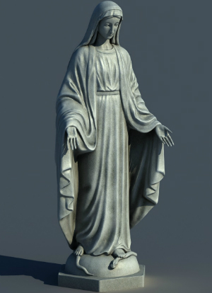 The image looks eerily similar to common apparitions of Mary with her arms open. The image looks eerily similar to common apparitions of Mary with her arms open.