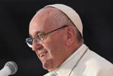Pope Francis makes announcement. Image of Pope Francis makes announcement.