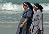 France under fire for controversial burkini ban. Image of France under fire for controversial burkini ban.