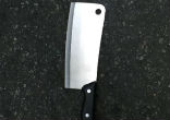 The meat cleaver sent three officers to the hospital (NYPD). Image of The meat cleaver sent three officers to the hospital (NYPD).