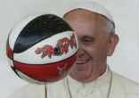 Pope Francis advocates sports. Image of Pope Francis advocates sports.