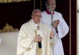 Pope Francis canonizes seven new Saints. Image of Pope Francis canonizes seven new Saints.