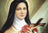 Pope Francis calls us to be more like St. Therese of Lisieux. Image of Pope Francis calls us to be more like St. Therese of Lisieux.