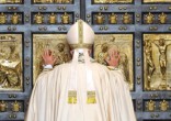 Pope Francis closes the Holy Door. Image of Pope Francis closes the Holy Door.