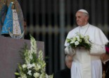 Pope Francis honors the Church and her Saints. Image of Pope Francis honors the Church and her Saints.