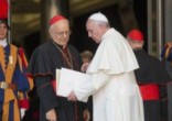 Pope Francis delivers a warning to Cardinals. Image of Pope Francis delivers a warning to Cardinals.