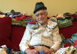 Ed Moseley taught himself to knit, so he could make hats for premature babies. Image of Ed Moseley taught himself to knit, so he could make hats for premature babies.