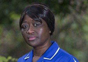 Sarah Kuteh was dismissed from her nursing job after telling a patient God gives her peace (David McHugh/Brighton Pictures). Image of Sarah Kuteh was dismissed from her nursing job after telling a patient God gives her peace (David McHugh/Brighton Pictures).